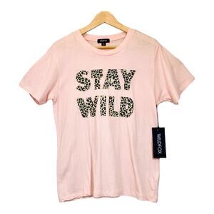 NEW Wildfox T-Shirt "Stay Wild" Size M